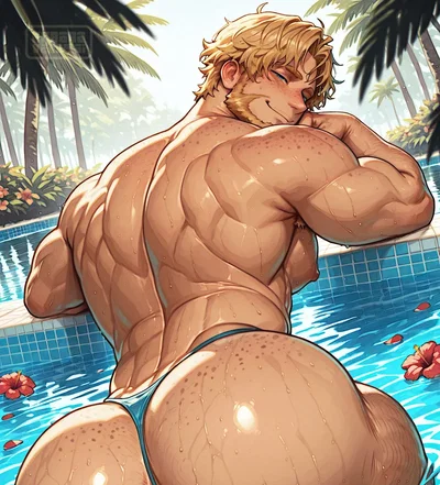 Kyle Austin - Rich Neighbor pool 'party'