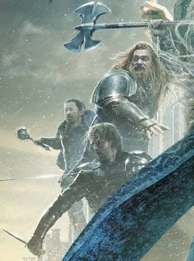 Lady Sif and the Warriors Three, plus Thor and Loki