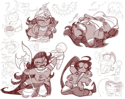 Herald of Change/Blazing Paprika Cookie - silly millipede man :3 (he doesn't like being called a centipede)