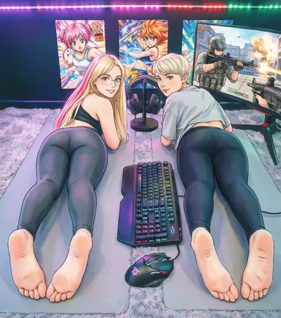 Adelaide & Blaine Carrow, brat gamer-twins who lost their bet