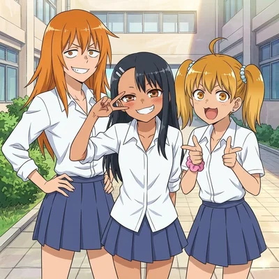 Nagatoro, Gamo-chan e Yoshi