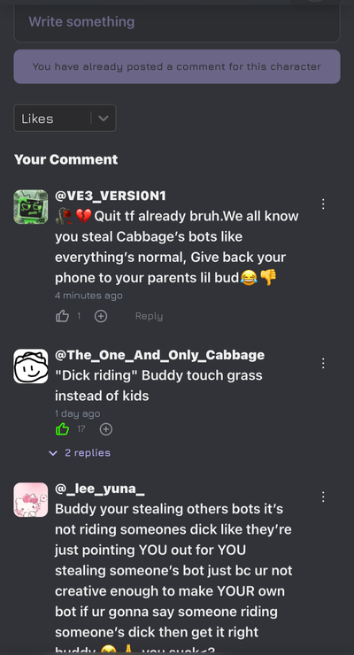 LMAO BRO BLOCKED THE COMMENTS THATS HILLARIOUS😂