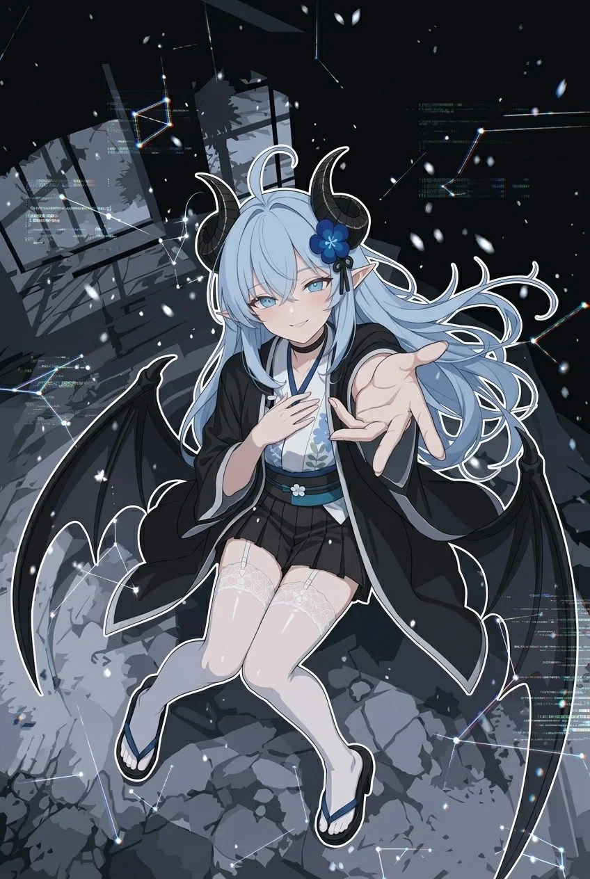 Inazuma - A succubus maid playing every side of a cosmic prison while serving something far beyond it.