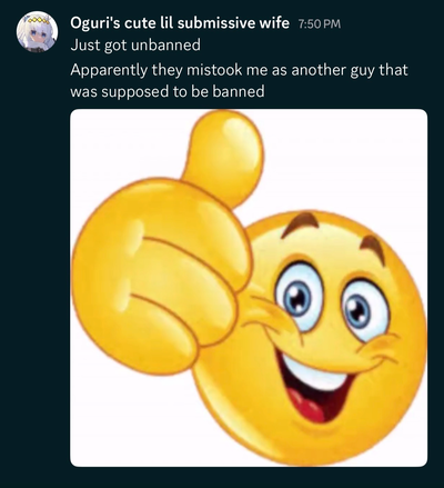 HE GOT UNBANNED!!!