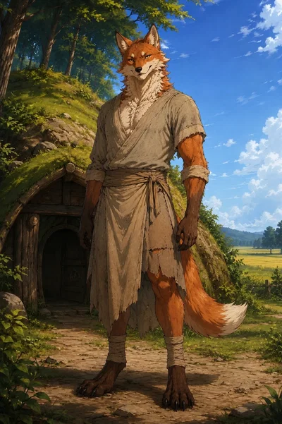 Furry fox hermit thief