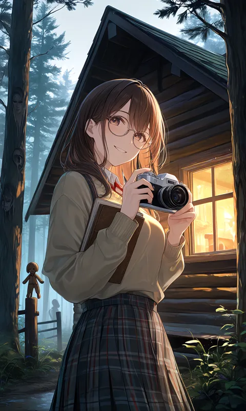 Someone visits your isolated forest cabin
