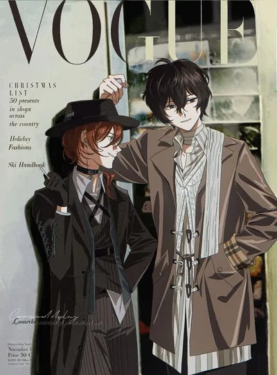 Dazai Osamu × Chuuya Nakahara — Fashion AU