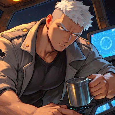 (Grumpy captain)