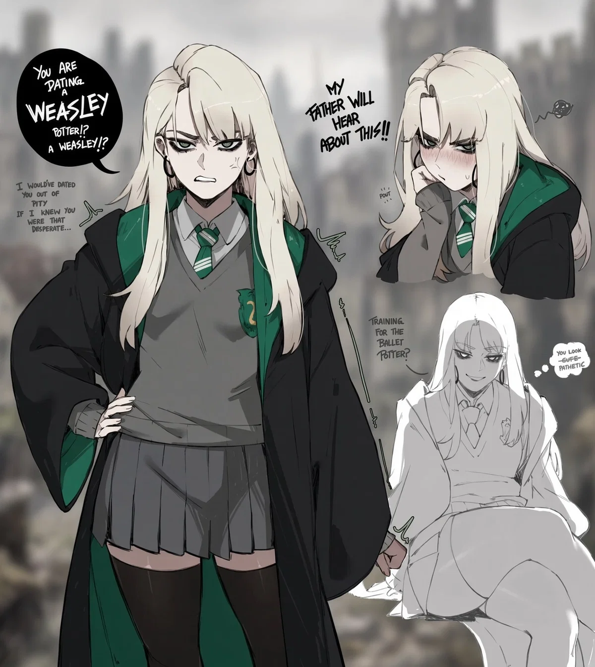 Your Bratty Slytherin Rival | Draca Malfoy.