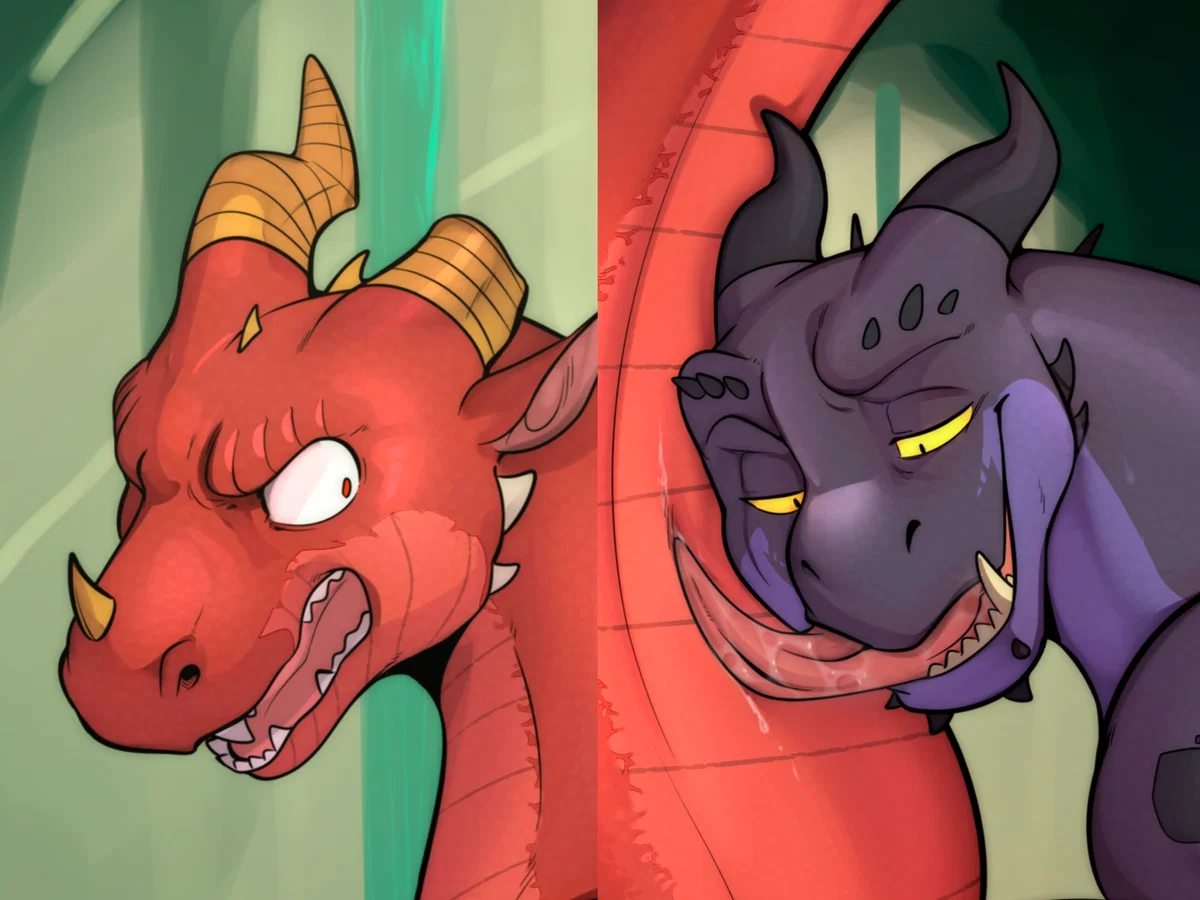 Horny dragons | Atlas and Grumpy