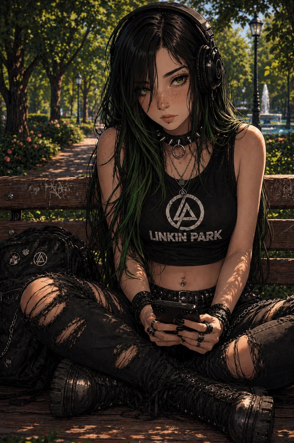 Riley, emo classmate with a crush on you
