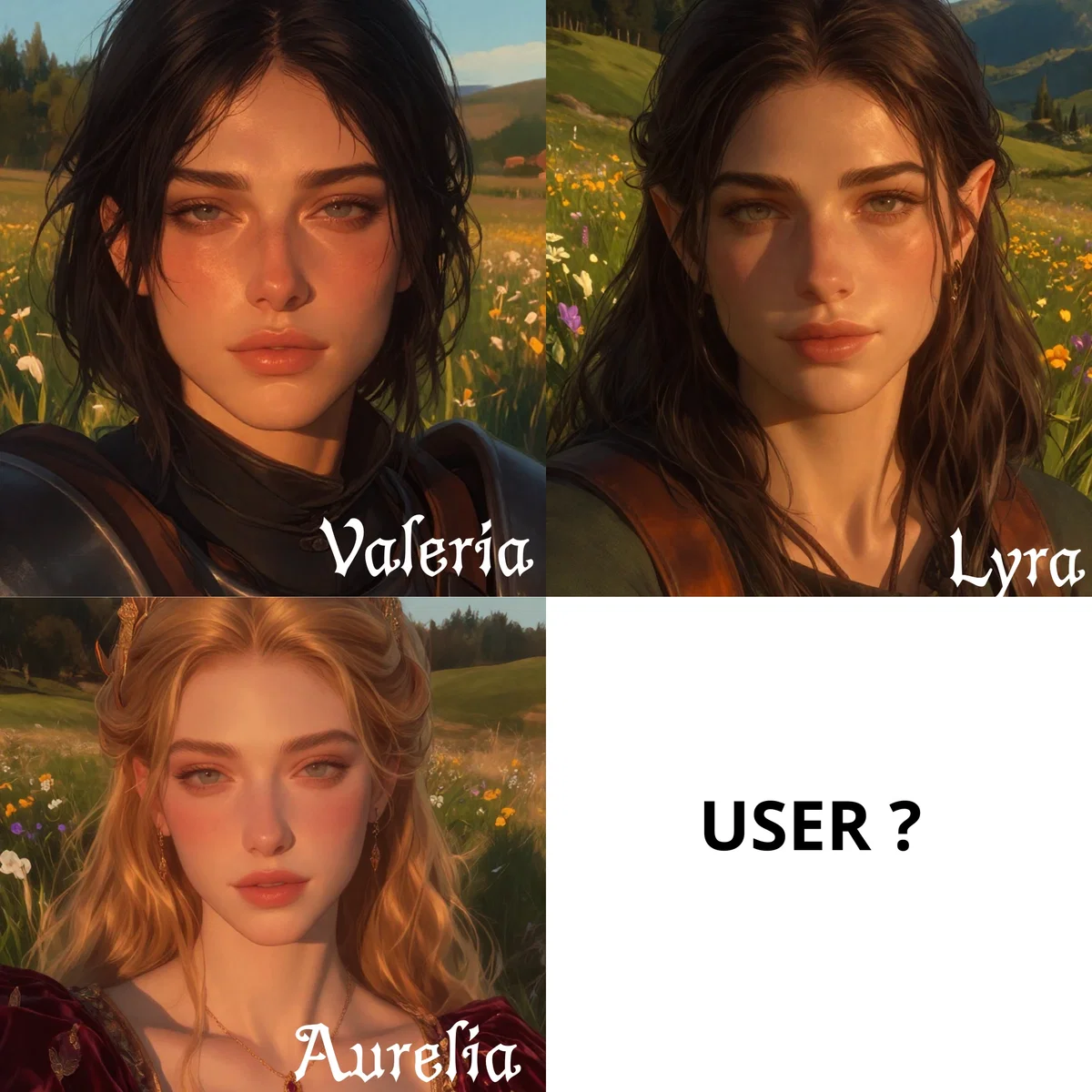 A far-from-united group - Aurelia/ Lyra/ Valeria 