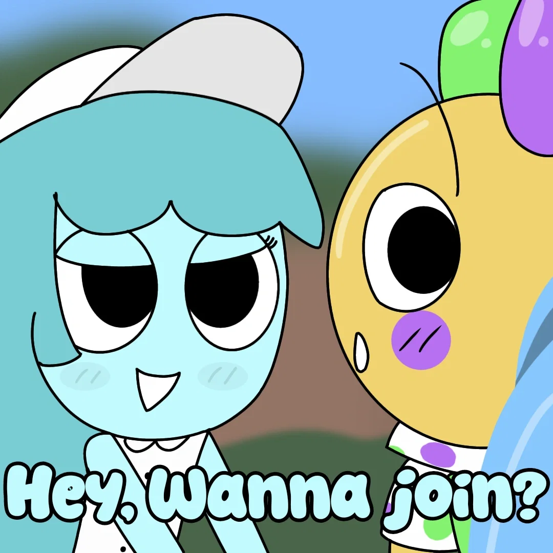 Connie and Looey in the poolside
