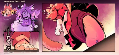 Cats Collate Comfort Centred Craze Chases | Giantess Pink and Grey (Mad Mew Mew)