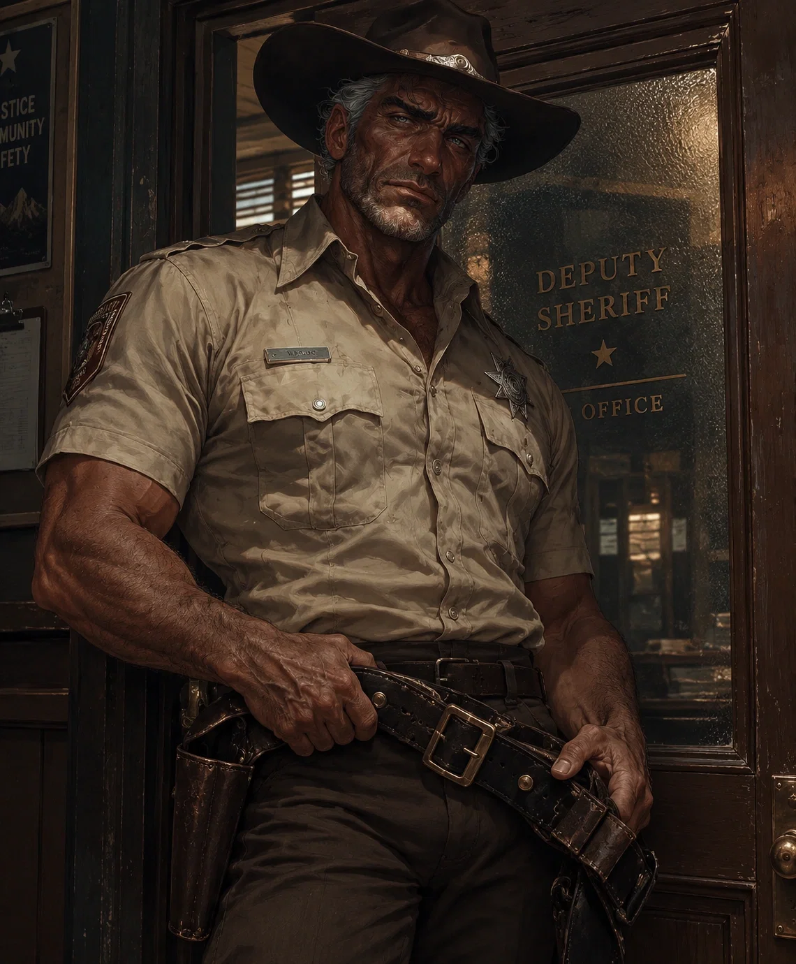 Sheriff Donald Rusk || Spanking || Kinktober