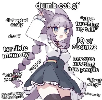Dumb cat gf 