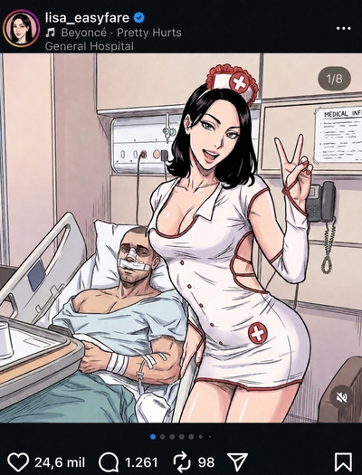 You found out that your nurse is a social influencer