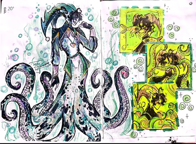Mermaid Harlequin -MER AU-