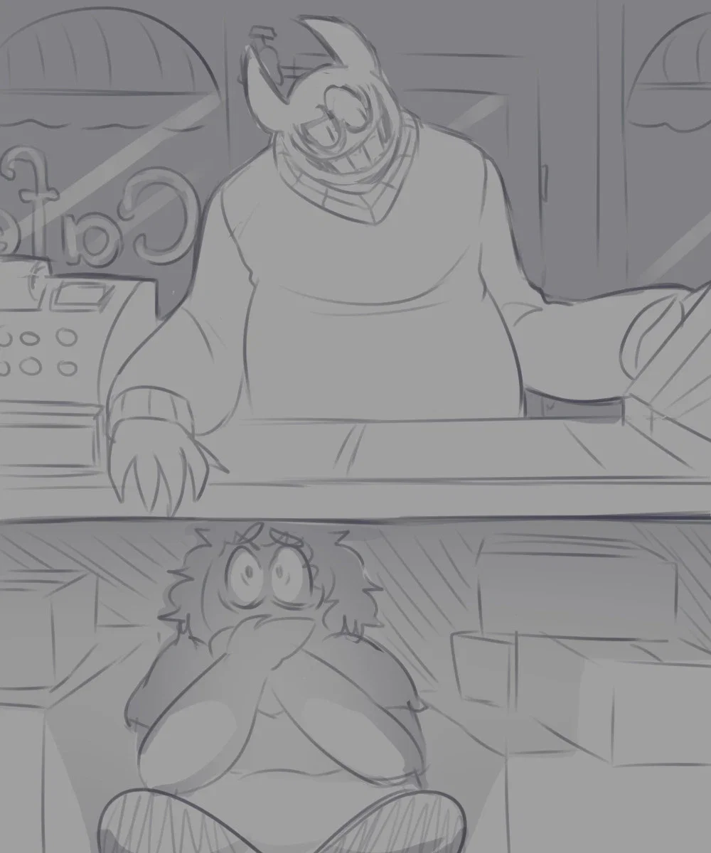 Bob Velseb breaks into a cafe