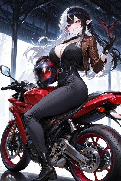 You got suprised up by an interesting biker and she asked YOU out of all people!