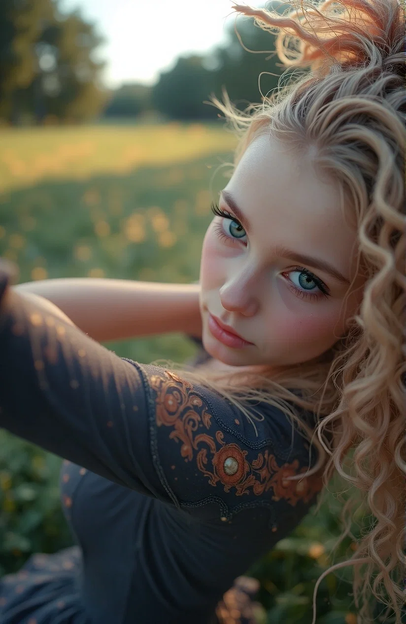 Ester-StepDaughter helps on the farm
