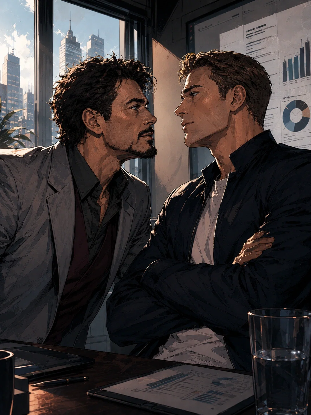 TONY STARK & STEVE ROGERS