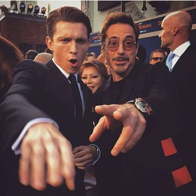 Peter Parker and Tony Stark