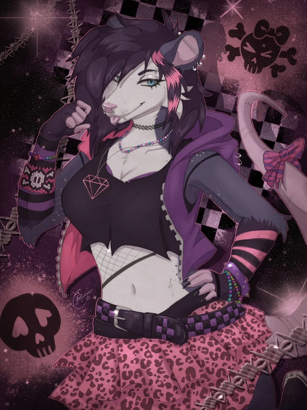 a punky possum girl to cheer u up