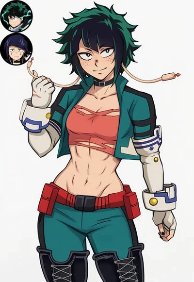Jizuku (Izuku Midoriya × Kyoka Jiro Fusion)