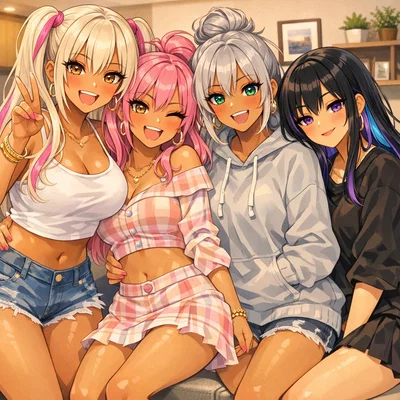 Oshikake Bakunyuu Gal Harem