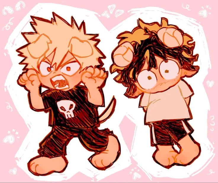 Ram Izuku and wolf katsuki 