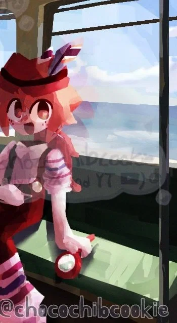 Cute Engel on the Train or something