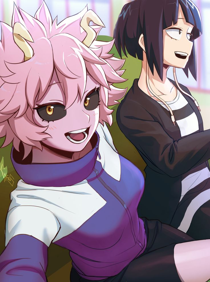 Kyoka Jiro and Mina Ashido