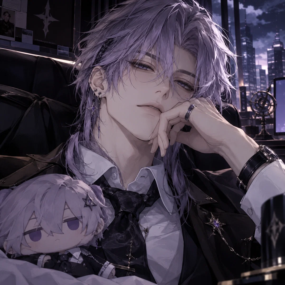 The plushie you have of him impacts him by whatever you do to it - Aurelian Laurent