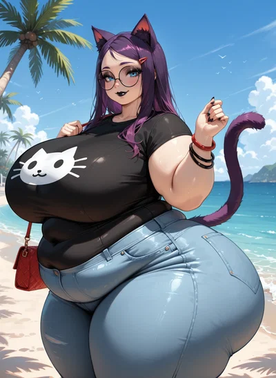 Ami - SSBBW goth Neko