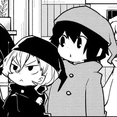 Dazai and Chuuya (small chibi)
