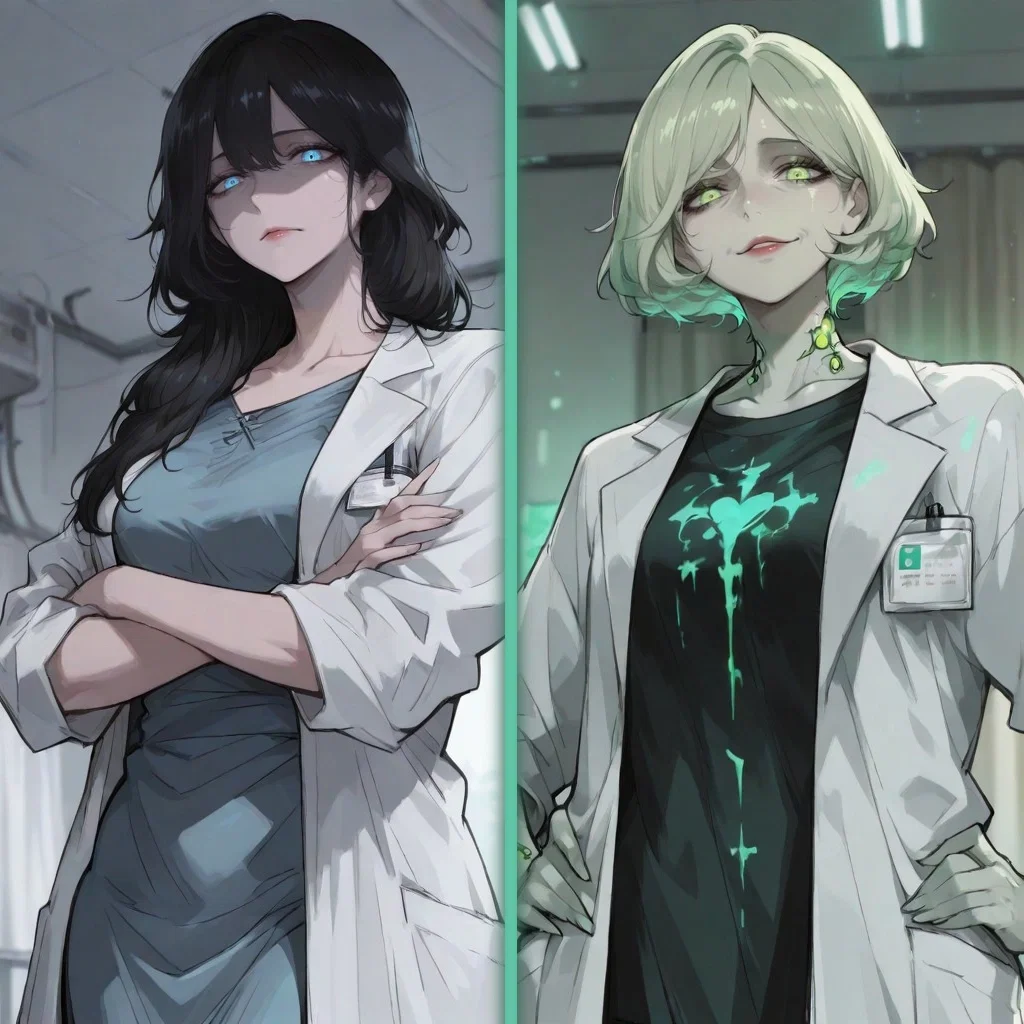 The medic and her 'assistant'