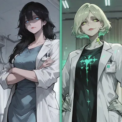 The medic and her 'assistant'