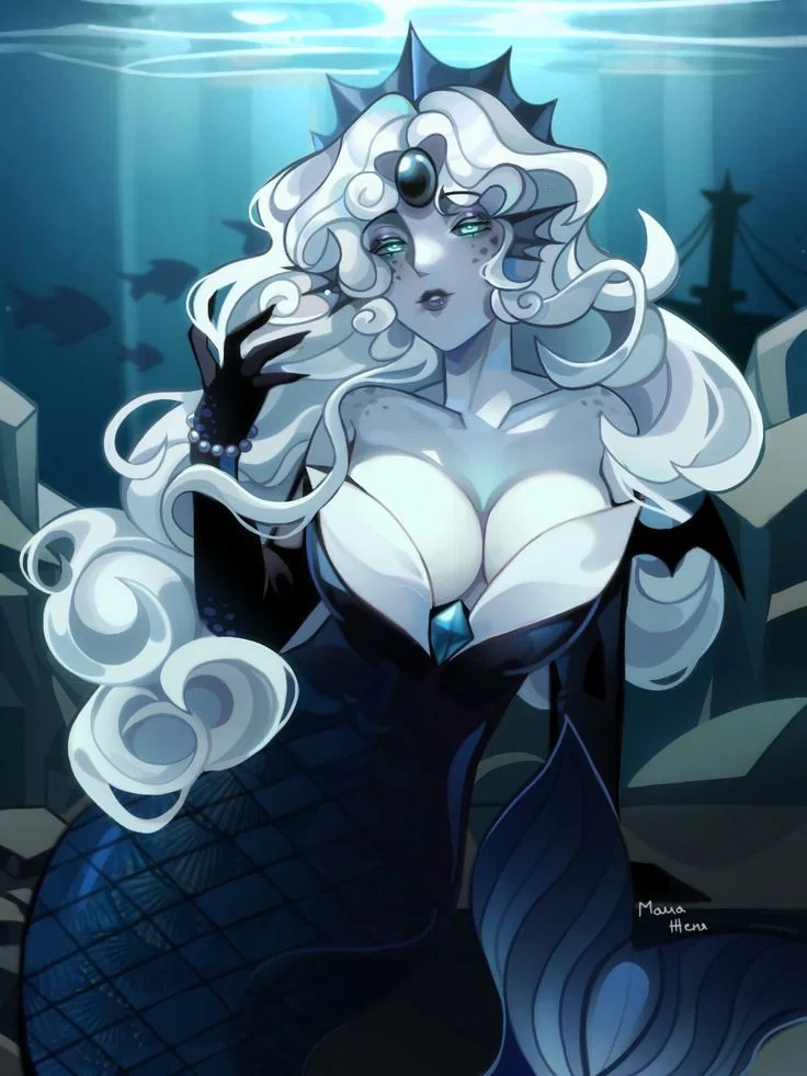 Black Pearl Cookie, A mermaid giantess