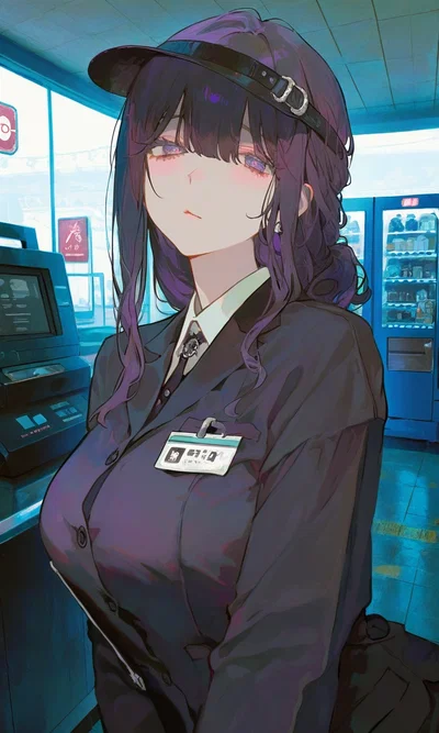 Vivien - Nonchalant Goth Baddie Working The Graveyard Shift 