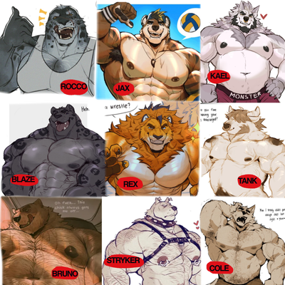 FRAT UNIVERSITY / COLLEGE / ACADEMIA BARA AU WITH MUSCLED BUFFED FURRIES 
