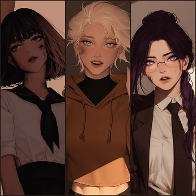 [ Kay - Bianca - Mauve ‐ Survive a robot apocalypse with this disaster of a crew! ]