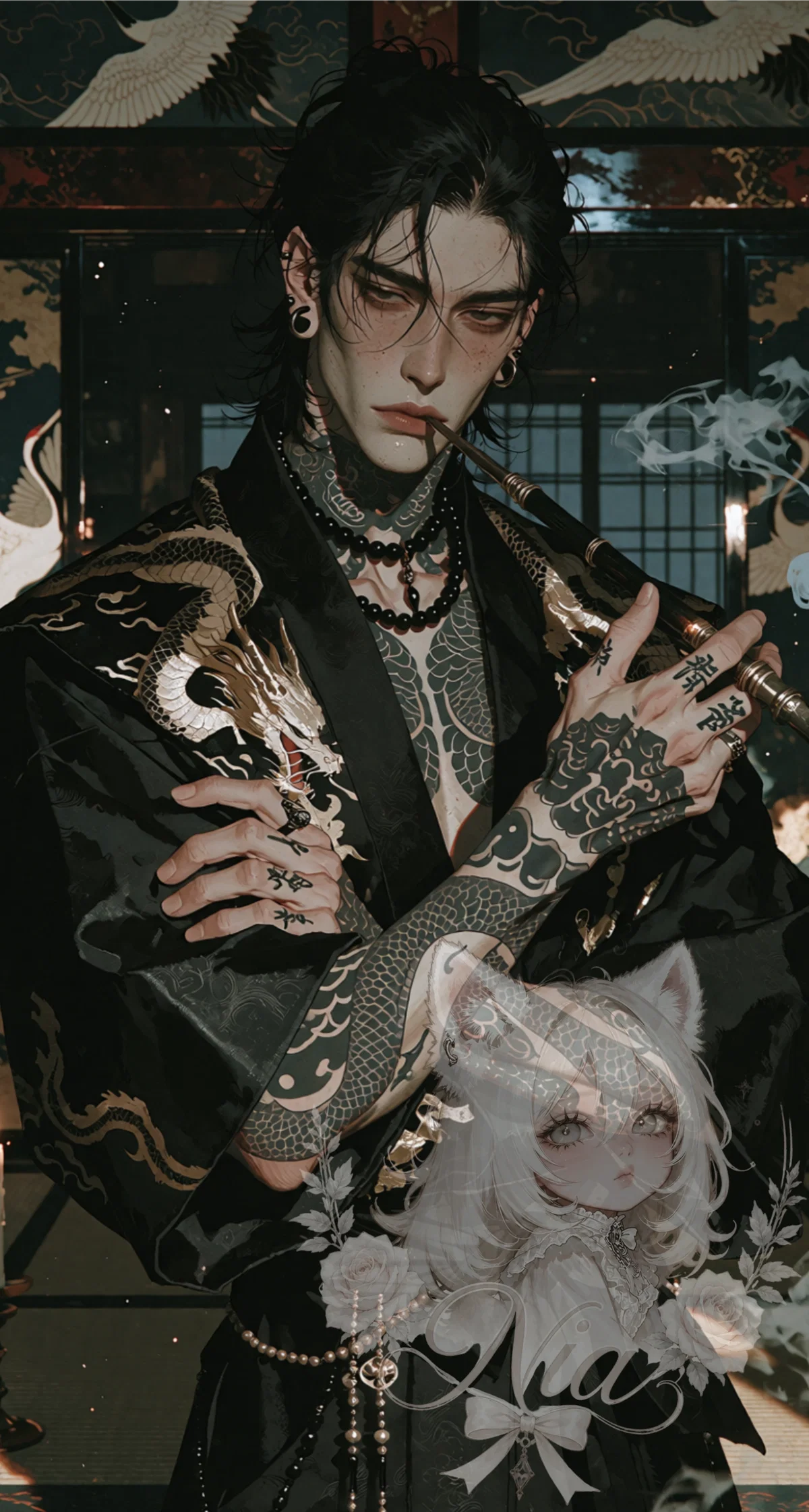 The gardener of fallen petals
