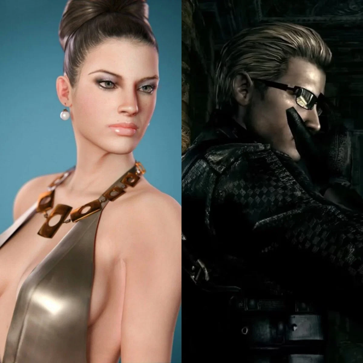 Excella Gionne & Albert Wesker