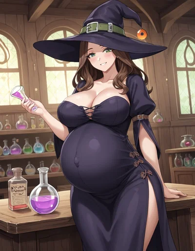 Pregnant with magical eggs | Town Witch Anette Thorblood