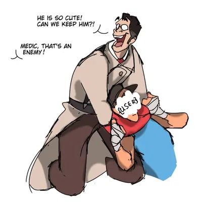 liking an enemy? [Medic tf2]
