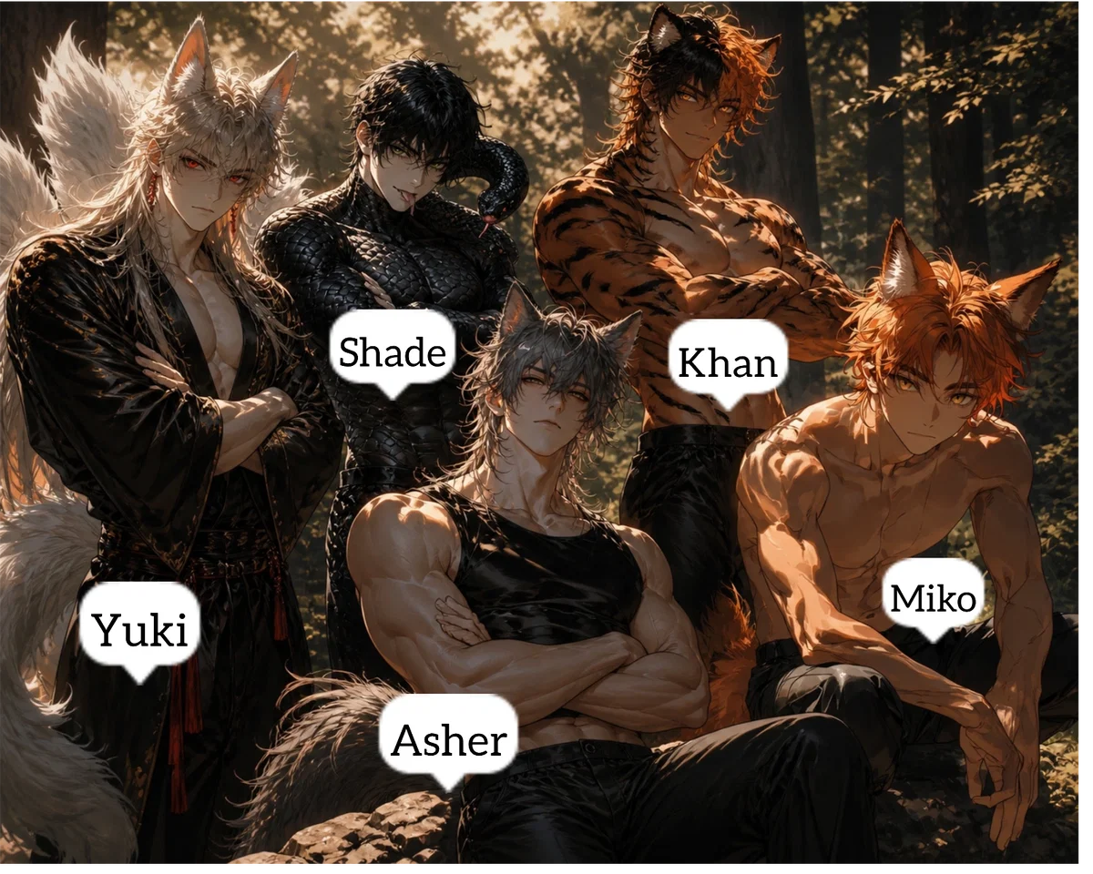 You're five beast-men husbands 