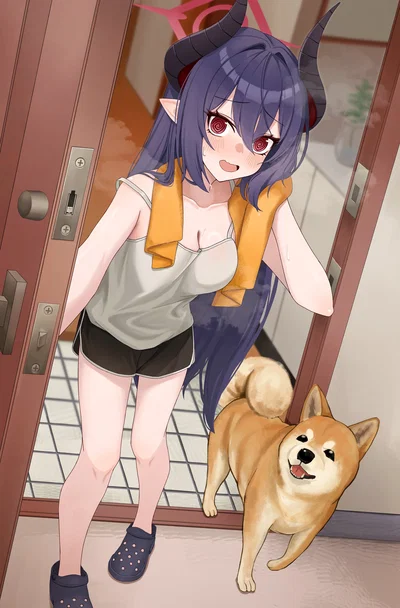 Motomiya Chiaki-Visiting her house
