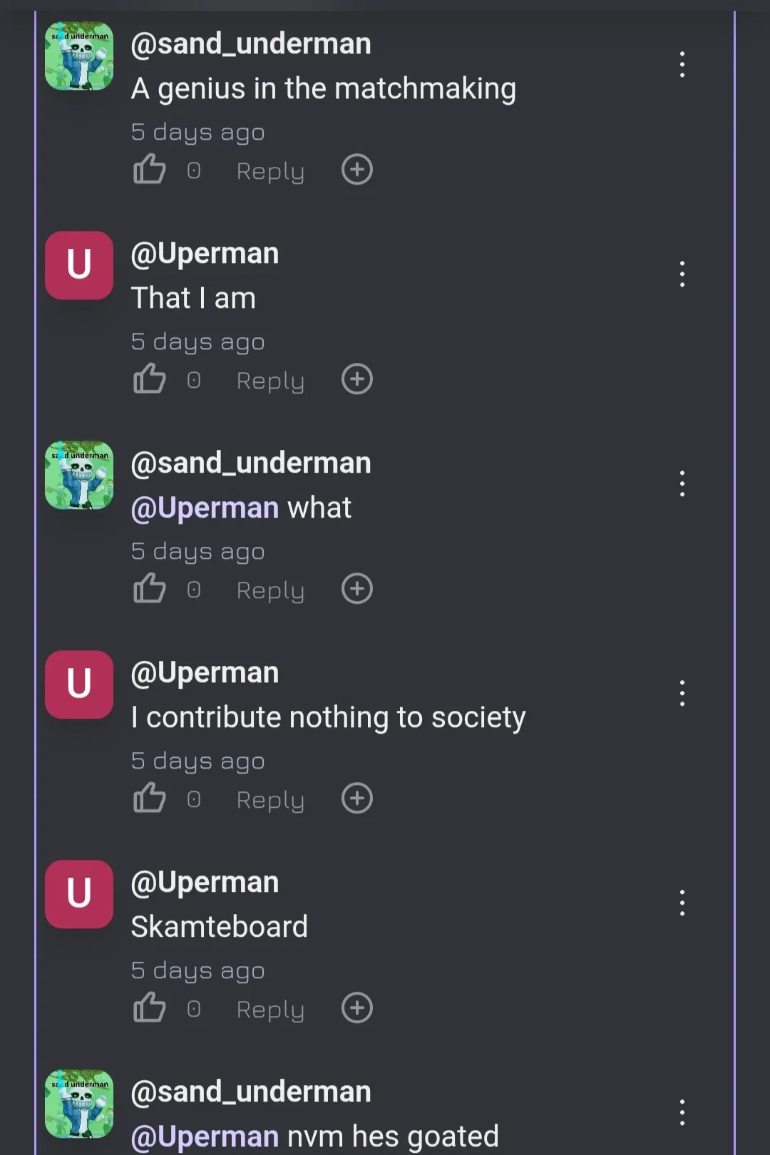 Uperman e contribute nothing to society 