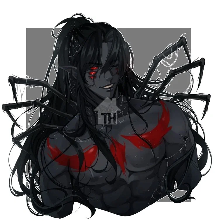 trapped in a spider web - silas